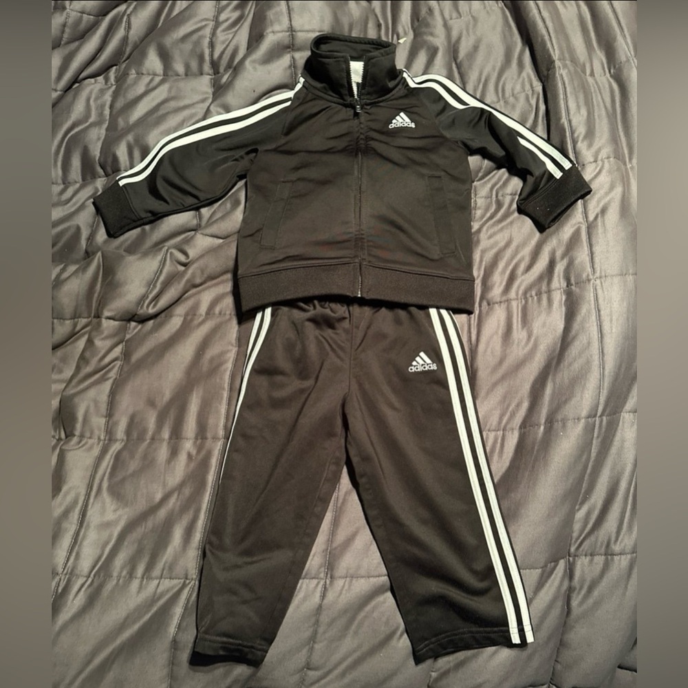 Adidas 18m baby / toddler jump suit LIKE NEW top and pant set